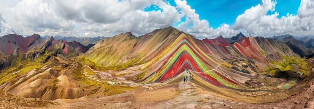 Góry tęczowe w peru vinicunca