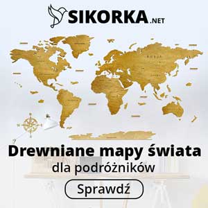 Drewniana mapa świata
